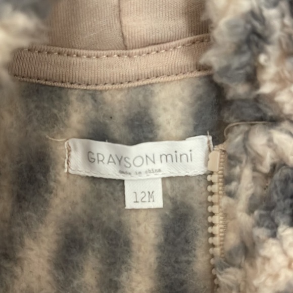 Grayson Mini New with tags leopard 12 months one piece outer wear - Picture 3 of 4